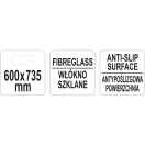YATO GASTRO Tava ovala antiderapanta 600 x 735 mm