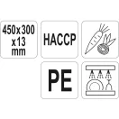 YATO GASTRO Placa de taiere 450 x 300 x 13 mm PE verde