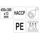 YATO GASTRO Placa de taiere 450 x 300 x 13 mm PE maro