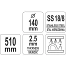 YATO GASTRO Lingura de picurare 140 x 510 mm