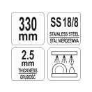 YATO GASTRO Lingurita spaghete Inox 330 mm