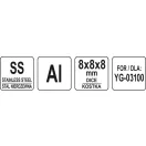 YATO GASTRO Disc zaruri 8 x 8 x 8 mm