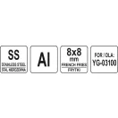 YATO GASTRO Disc de tăiat bușteni 8 x 8 mm