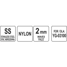 Disc de feliere YATO GASTRO 2 mm ondulat