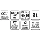 YATO GASTRO Chafing pot 9 litri roll top GN 1/1