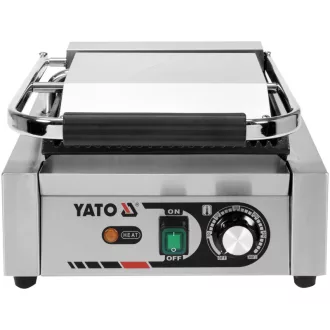   YATO GASTRO Grătar de contact 320 mm 1800 W Placă grătar cu nervuri