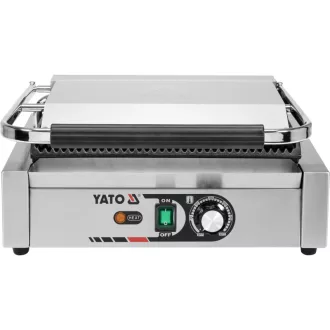   YATO GASTRO Gratar de contact 440 mm 2200 W tava de copt cu nervuri