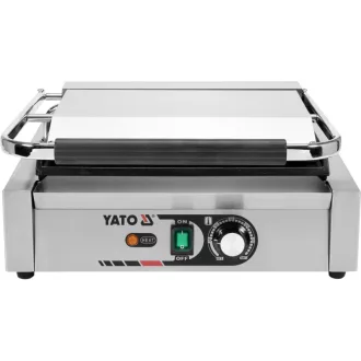   YATO GASTRO Grătar de contact 440 mm 2200 W tavă plată de copt