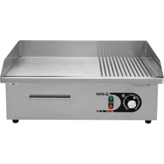  YATO GASTRO Gratar 550 mm 3000 W tava de copt plat si cu nervuri