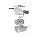 YATO GASTRO Friteuza cu ulei dublu 2 x 3,5 litri 2 x 2000 W