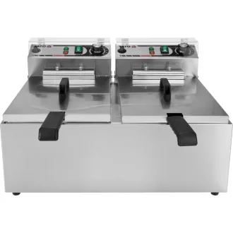 YATO GASTRO Friteuza de masa 2 x 11,5 litri 2 x 5000 W