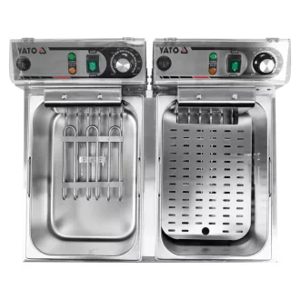 YATO GASTRO Friteuza de masa 2 x 11,5 litri 2 x 5000 W