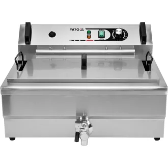   YATO GASTRO Friteuza de masa 23 litri 6000 W cu robinet de scurgere