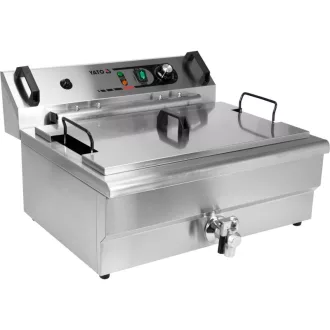   YATO GASTRO Friteuza de masa 23 litri 6000 W cu robinet de scurgere