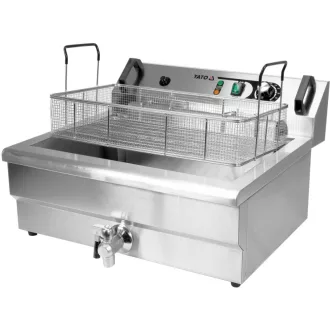   YATO GASTRO Friteuza de masa 23 litri 6000 W cu robinet de scurgere