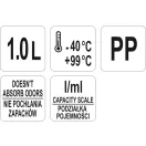 YATO GASTRO Cană dozatoare din plastic 1000 ml