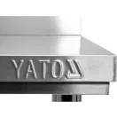 Masa de lucru YATO GASTRO Inox cu raft de jos cu pliere in spate