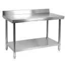 Masa de lucru YATO GASTRO Inox cu raft de jos cu pliere in spate