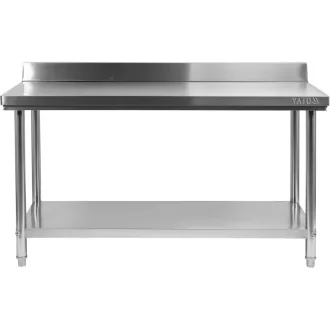   Masa de lucru YATO GASTRO Inox cu raft de jos cu pliere in spate
