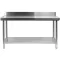 Masa de lucru YATO GASTRO Inox cu raft de jos cu pliere in spate