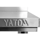 Masa de lucru YATO GASTRO Inox cu raft de jos cu pliere in spate