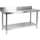 Masa de lucru YATO GASTRO Inox cu raft de jos cu pliere in spate