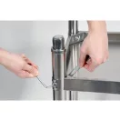 Masa de lucru YATO GASTRO Inox cu raft de jos cu pliere in spate