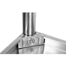 Masa de lucru YATO GASTRO Inox cu raft de jos cu pliere in spate