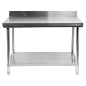   Masa de lucru YATO GASTRO Inox cu raft de jos cu pliere in spate