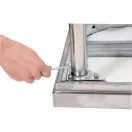 Masa de lucru YATO GASTRO Inox cu raft de jos cu pliere in spate
