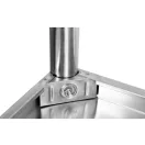 Masa de lucru YATO GASTRO Inox cu raft de jos cu pliere in spate