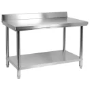 Masa de lucru YATO GASTRO Inox cu raft de jos cu pliere in spate