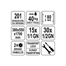YATO GASTRO Carucior raft 15 containere x 1/1 GN