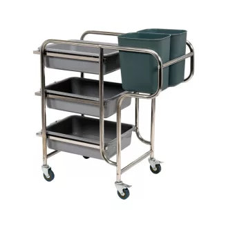YATO GASTRO Carucior bucatarie 5 depozitare, 3 rafturi