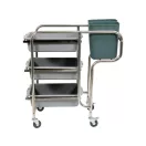 YATO GASTRO Carucior bucatarie 5 depozitare, 3 rafturi