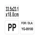 YATO GASTRO Depozitare din plastic pentru cărucior de bucătărie 335 x 231 x 180 mm