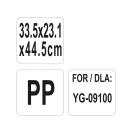 YATO GASTRO Depozitare din plastic pentru cărucior de bucătărie 335 x 231 x 445 mm