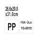 YATO GASTRO Depozitare din plastic pentru cărucior de bucătărie 260 x 200 x 310 mm