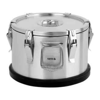   YATO GASTRO Cadă de livrare alimente cu perete dublu 10 litri inox