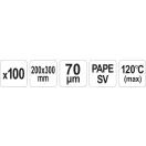 YATO GASTRO sac de vid sous vide 200 x 300 mm (100 buc)