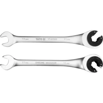 YATO Cheie cu clichet pentru conducte frână, 11 mm