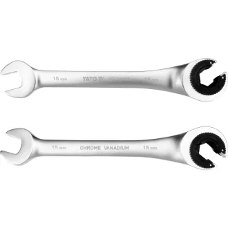 YATO Cheie cu clichet pentru conducte de frână 15 mm
