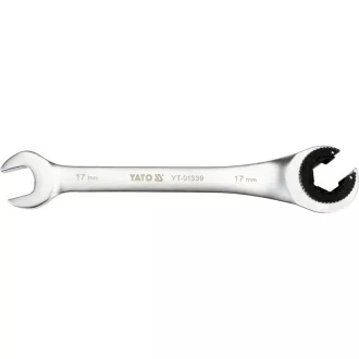 YATO Cheie pentru conducte frână cu clichet 17 mm