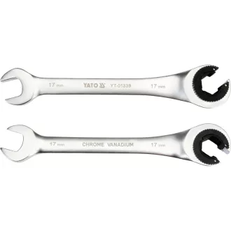 YATO Cheie pentru conducte frână cu clichet 17 mm