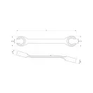 YATO Cheie tevi frana 13x14 mm CrV 6140