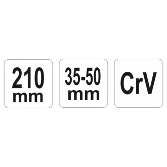 YATO Cheie ajustabila 35-50 mm / 210 mm CrV