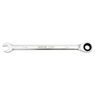 YATO Cheie combinată cu clichet 7 mm / 130 mm 72T CrV