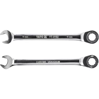 YATO Cheie combinate cu clichet 11 mm / 165 mm 72T CrV