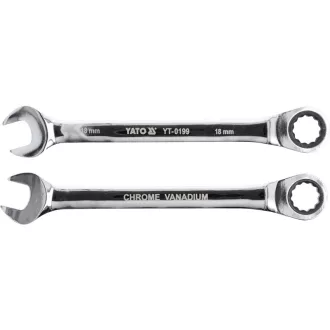   YATO Cheie combinată cu cap stea și clichet 18 mm / 235 mm 72T CrV