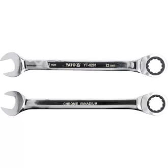 YATO Cheie combinată cu clichet 22 mm / 290 mm 72T CrV